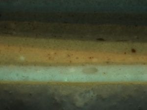 Paint Sample Under Ultraviolet Light