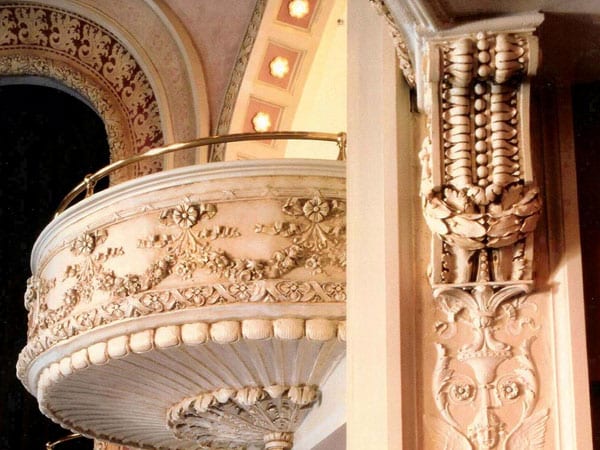 glazed relief