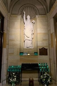 St. Patrick statue after
