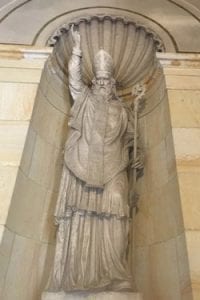 St. Patrick statue before