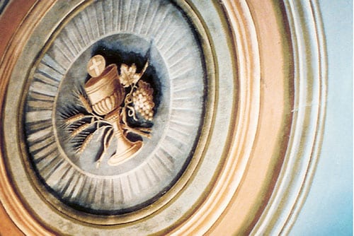 St. Francis Xavier Church Trompe l'oeil ceiling detail
