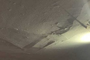 Cracking plaster