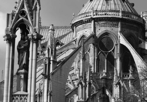 Notre Dame de Paris flying buttresses