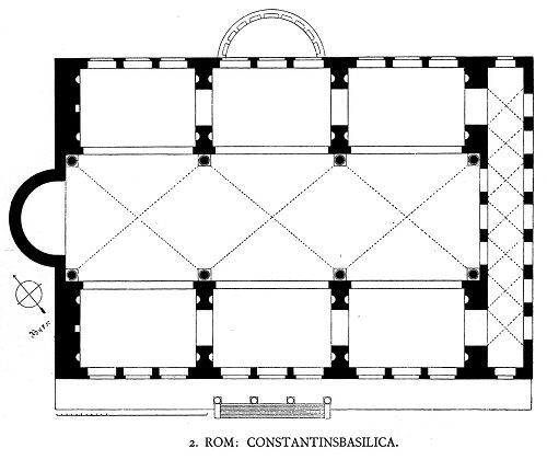 Floorplan of Basilica of Maxentius
