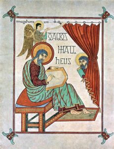 St. Matthew Lindisfarne Gospel page